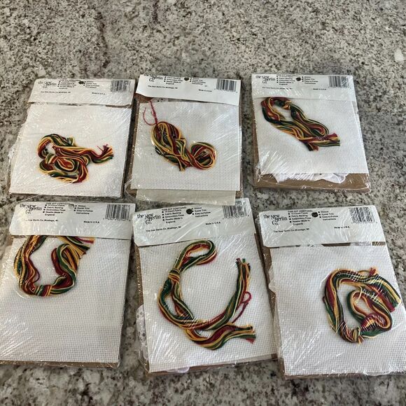 Counted Cross Stitch SANTA SACK KITS (6) Jot Candle New Berlin Co. - Picture 3 of 4